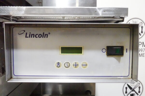 LINCOLN IMPINGER ELECTRIC DOUBLE STACK PIZZA CONVEYOR OVEN ON STAND MODEL 1132-002-U - Image 3