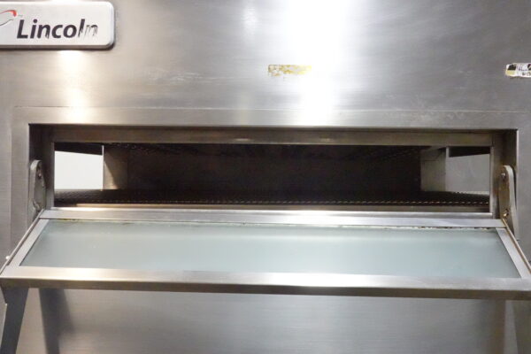 LINCOLN IMPINGER ELECTRIC DOUBLE STACK PIZZA CONVEYOR OVEN ON STAND MODEL 1132-002-U - Image 5