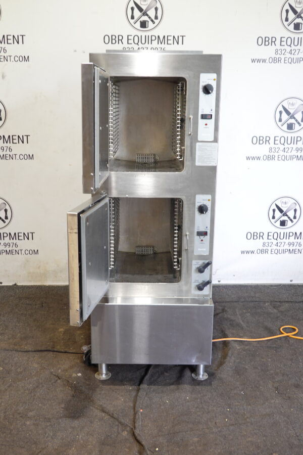 CLEVELAND 10 PAN DOUBLE STACKED NATURAL GAS CONVECTION STEAMER MODEL 24CGA10.2 - Image 7