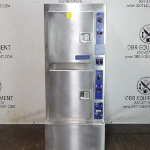 CLEVELAND 10 PAN DOUBLE STACKED NATURAL GAS CONVECTION STEAMER MODEL 24CGA10.2