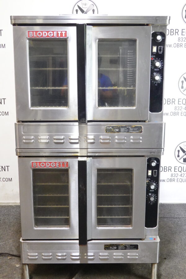 BLODGETT DOUBLE STACKED NATURAL GAS CONVECTION OVEN MODEL DFG-100-3-S