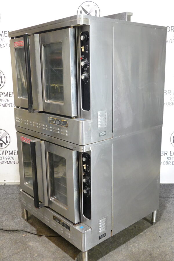 BLODGETT DOUBLE STACKED NATURAL GAS CONVECTION OVEN MODEL DFG-100-3-S - Image 9