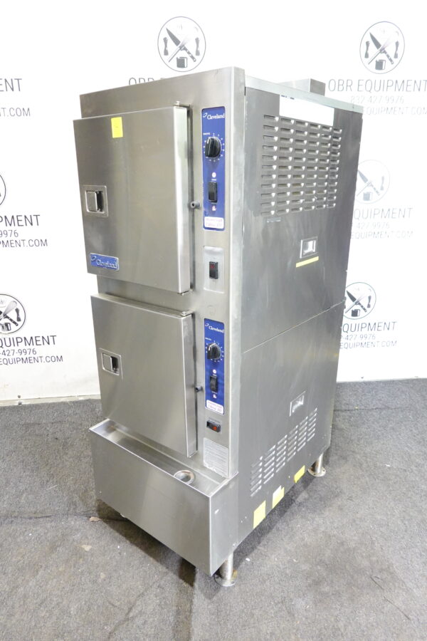 CLEVELAND 10 PAN DOUBLE STACKED NATURAL GAS CONVECTION STEAMER MODEL 24CGA10 - Image 7