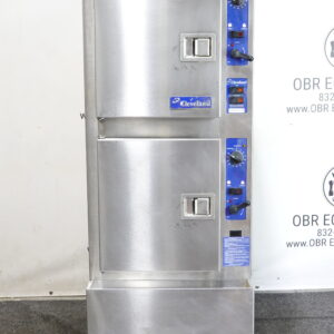 CLEVELAND 10 PAN DOUBLE STACKED NATURAL GAS CONVECTION STEAMER MODEL 24CGA10