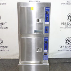 CLEVELAND 10 PAN DOUBLE STACKED NATURAL GAS CONVECTION STEAMER MODEL 24CGA10.2
