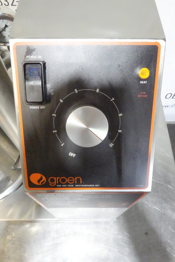 2018 GROEN 24QT ELECTRIC STEAM JACKETED KETTLE MODEL TDB24-C - Image 4