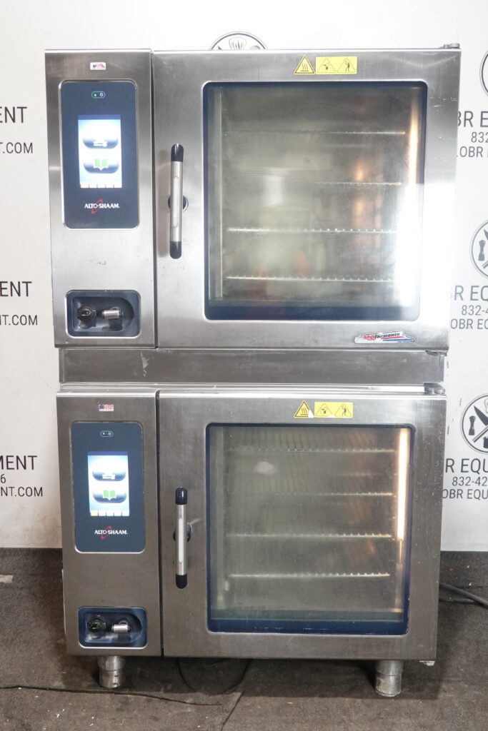 ALTO-SHAAM DOUBLE STACKED ELECTRIC BOILERLESS COMBI OVEN WITH MODEL CTP7-20E