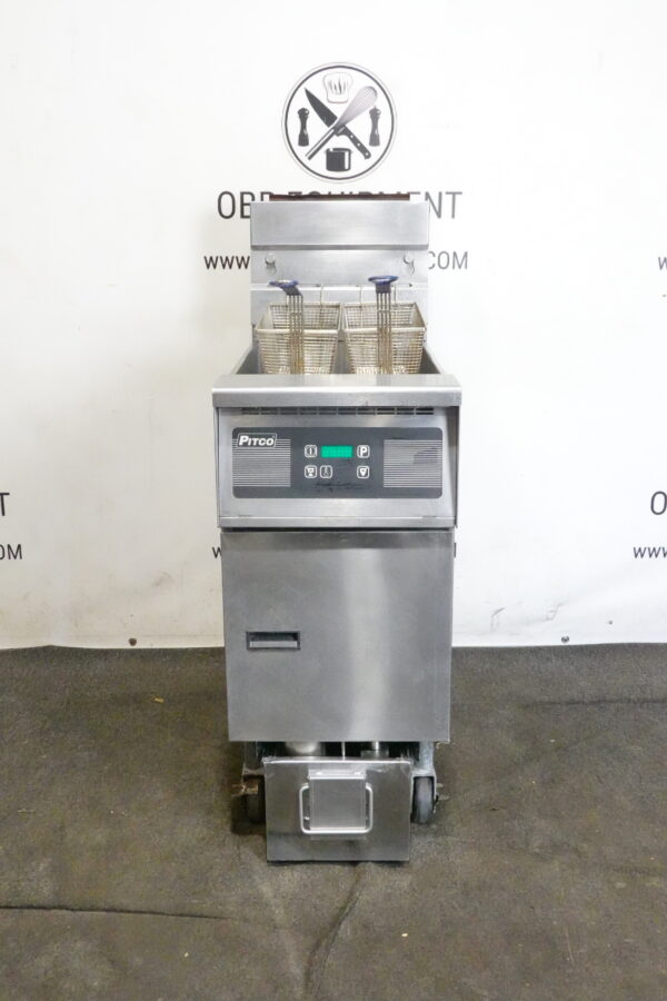 PITCO NATURAL GAS (40 LBS CAPACTIY) FRYER WITH FILTRATION SYSTEM MODEL IB-SG14 - Image 2