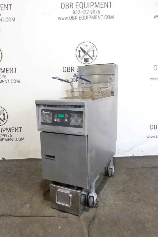 PITCO NATURAL GAS (40 LBS CAPACTIY) FRYER WITH FILTRATION SYSTEM MODEL IB-SG14 - Image 10