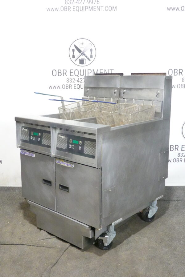 2020 PITCO TWO BAY NATURAL GAS (50 LBS CAPACITY PER BAY) FRYER WITH FILTRATION SYSTEM MODEL SSH55 - Image 16