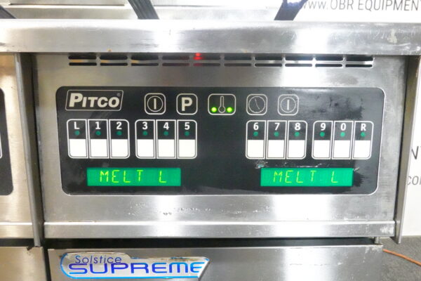 PITCO THREE BAY NATURAL GAS (50 LBS CAPACITY PER BAY) FRYER WITH FILTRATION SYSTEM MODEL SSH55 - Image 3