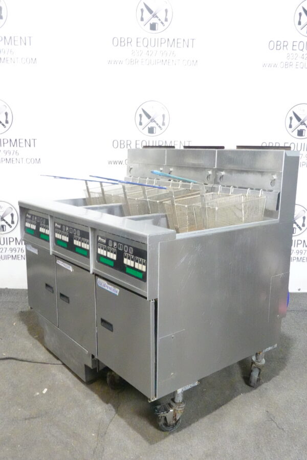 PITCO THREE BAY NATURAL GAS (50 LBS CAPACITY PER BAY) FRYER WITH FILTRATION SYSTEM MODEL SSH55 - Image 14