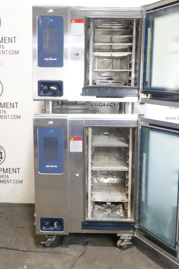 ALTO-SHAAM DOUBLE STACKED NAUTRAL GAS BOILERLESS COMBI OVEN WITH SMOKER MODEL CTP6-10G & CTP10-10G - Image 3