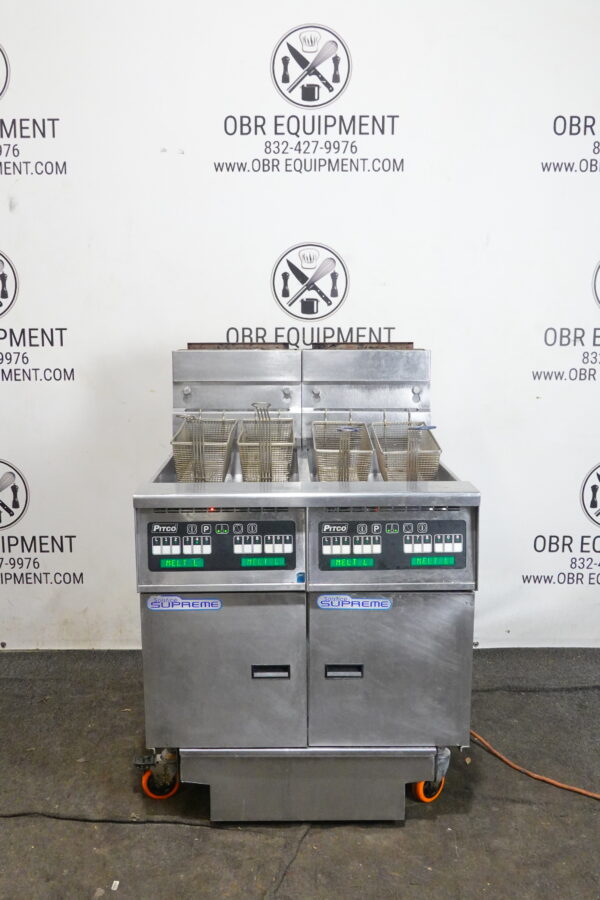 2019 PITCO TWO BAY NATURAL GAS (50 LBS CAPACITY PER BAY) FRYER WITH FILTRATION SYSTEM MODEL SSH55 - Image 2