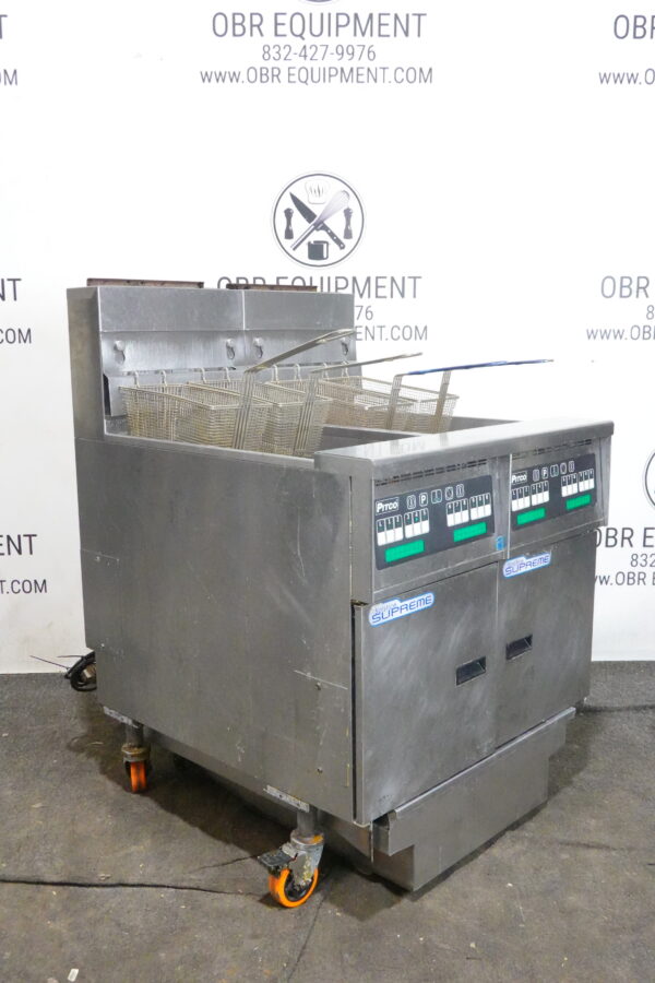 2019 PITCO TWO BAY NATURAL GAS (50 LBS CAPACITY PER BAY) FRYER WITH FILTRATION SYSTEM MODEL SSH55 - Image 12