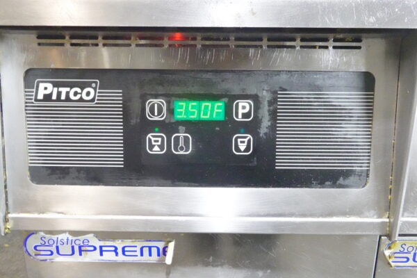 2020 PITCO TWO BAY NATURAL GAS (50 LBS CAPACITY PER BAY) FRYER WITH FILTRATION SYSTEM MODEL SSH55 - Image 3