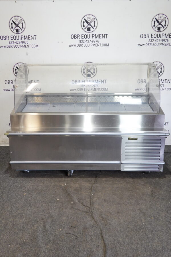 TRAULSEN 78” SEAFOOD REFRIGERATED DISPLAY CASE WITH CASTERS MODEL TD078H