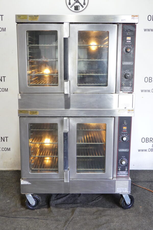 HOBART DOUBLE STACK NATURAL GAS CONVECTION OVEN MODEL HGC5-10 - Image 2