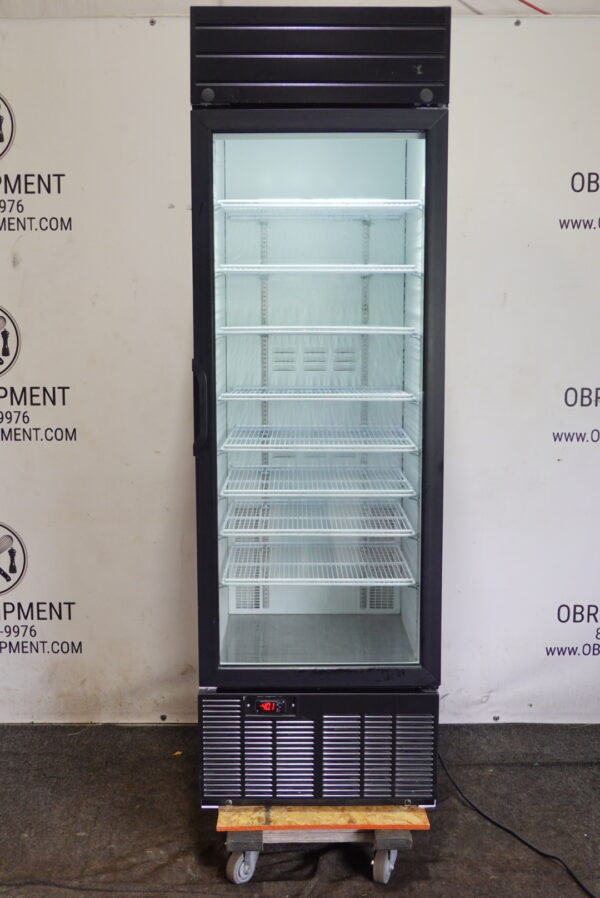 HABCO SINGLE SECTION GLASS DOOR REACH-IN REFRIGERATOR MODEL SE18