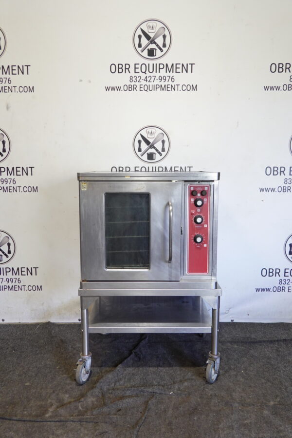 BLODGETT ELECTRIC SINGLE HALF-SIZE CONVECTION OVEN ON STAND MODEL CTB-1