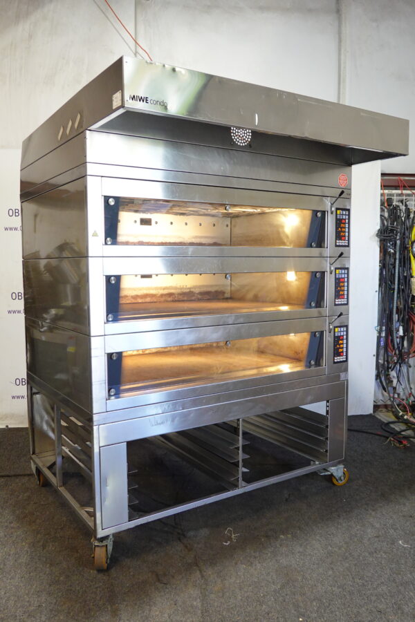 MIWE ELECTRIC CONDO TRIPLE DECK OVEN STEAM INJECTED ARTISIAN BREAD MODEL CO 3.1408 - Image 6
