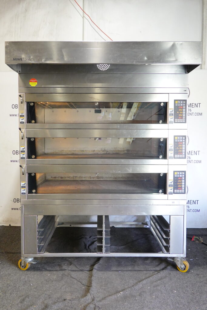 MIWE 2017 ELECTRIC CONDO TRIPLE DECK OVEN STEAM INJECTED ARTISIAN BREAD MODEL CO 3.1408