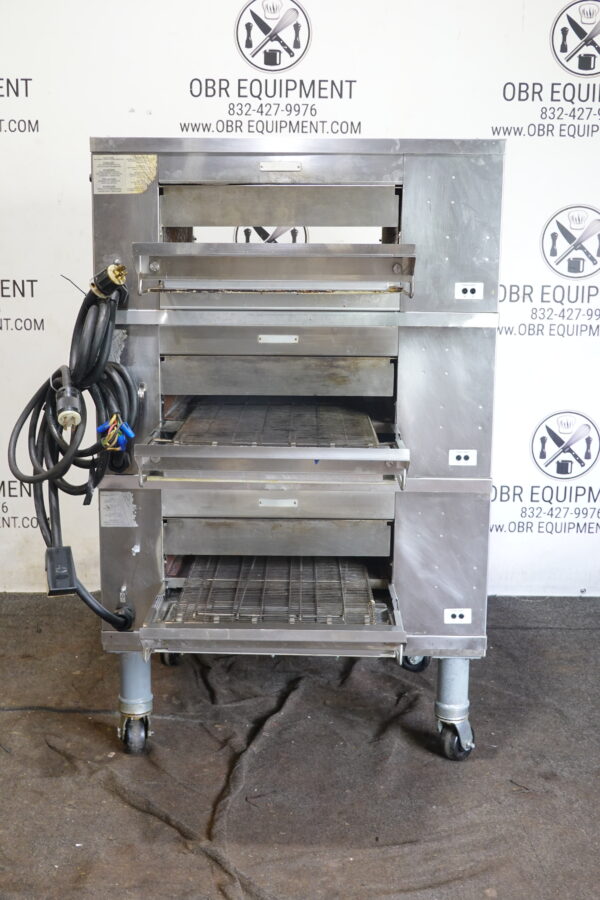 2021 MIDDLEBY MARSHALL CTX ELECTRIC TRIPLE STACK PIZZA CONVEYOR OVEN MODEL DZ33T - Image 5