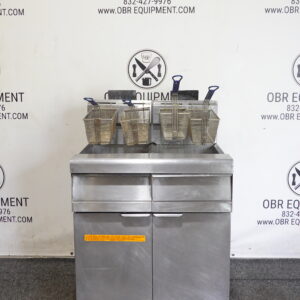 2019 FRYMASTER TWO BAY GAS (50 LBS CAPACITY PER BAY) FRYER WITH FILTRATION SYSTEM MODEL FMJ250