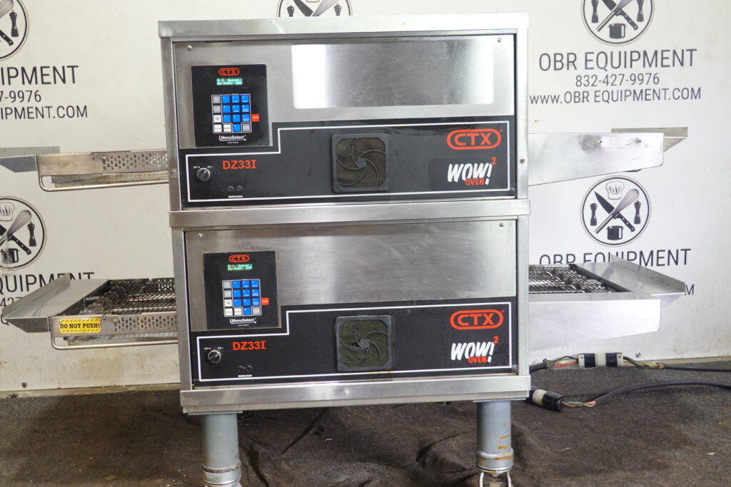 2019 MIDDLEBY MARSHALL CTX ELECTRIC DOUBLE STACK PIZZA CONVEYOR OVEN MODEL DZ33I