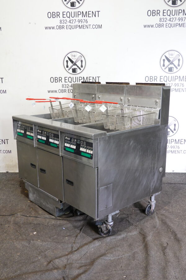 PITCO THREE BAY NATURAL GAS (50 LBS CAPACITY PER BAY) FRYER WITH FILTRATION SYSTEM MODEL SSH55 - Image 14