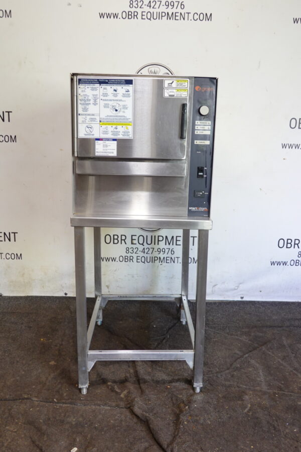 2021 GROEN 3 PAN ELECTRIC BOILERLESS CONVECTION STEAMER ON STAND MODEL SSB-3E (MFR 2021) - Image 2