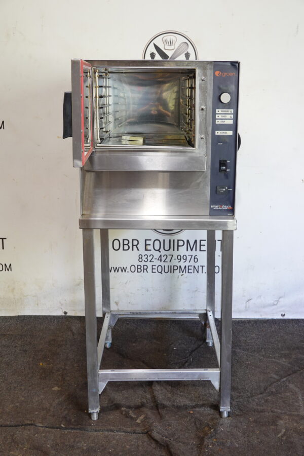 2021 GROEN 3 PAN ELECTRIC BOILERLESS CONVECTION STEAMER ON STAND MODEL SSB-3E (MFR 2021) - Image 5