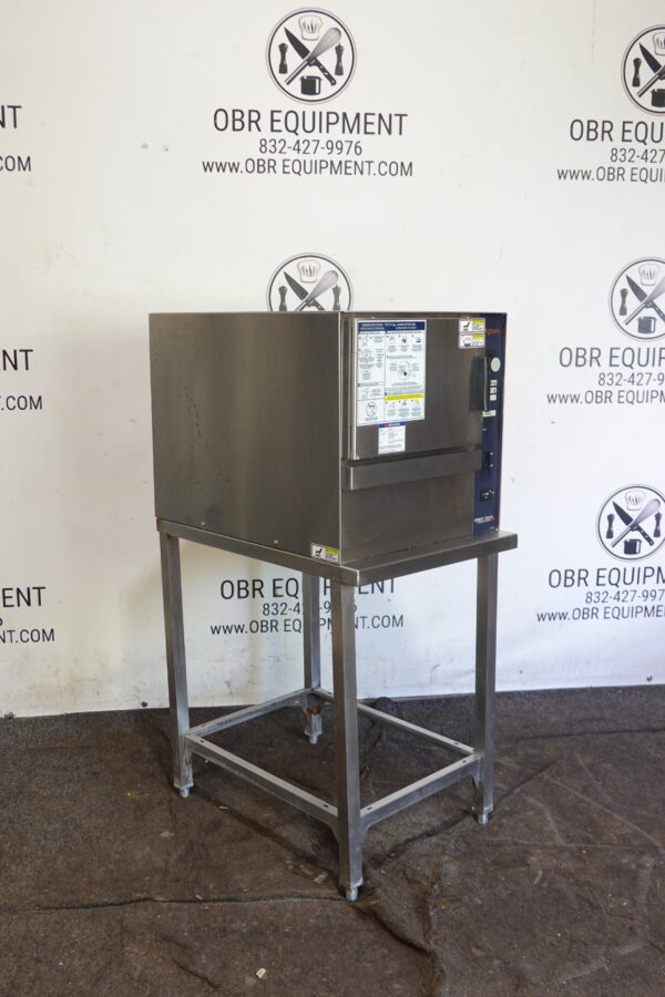 2021 GROEN 3 PAN ELECTRIC BOILERLESS CONVECTION STEAMER ON STAND MODEL SSB-3E (MFR 2021) - Image 7