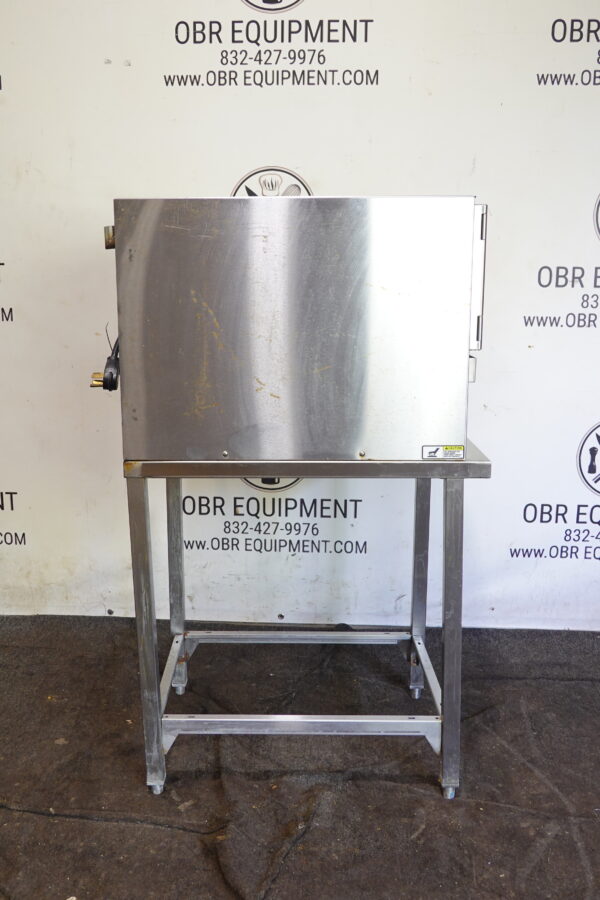 2021 GROEN 3 PAN ELECTRIC BOILERLESS CONVECTION STEAMER ON STAND MODEL SSB-3E (MFR 2021) - Image 8