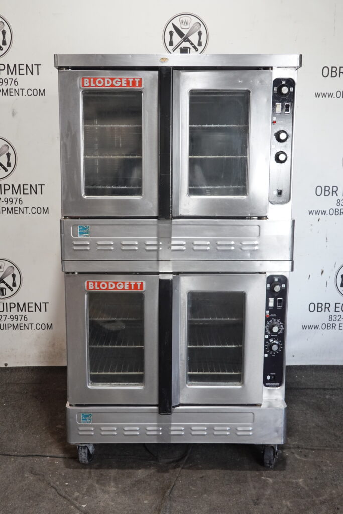 BLODGETT DOUBLE STACKED NATURAL GAS CONVECTION OVEN MODEL DFG-100-3