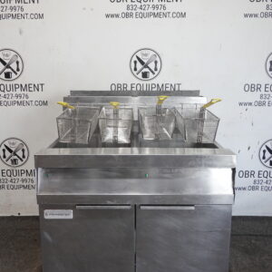 FRYMASTER 2021 TWO BAY GAS (75 LBS CAPACITY PER BAY) FRYER WITH FILTRATION SYSTEM MODEL SCFD260GNTS