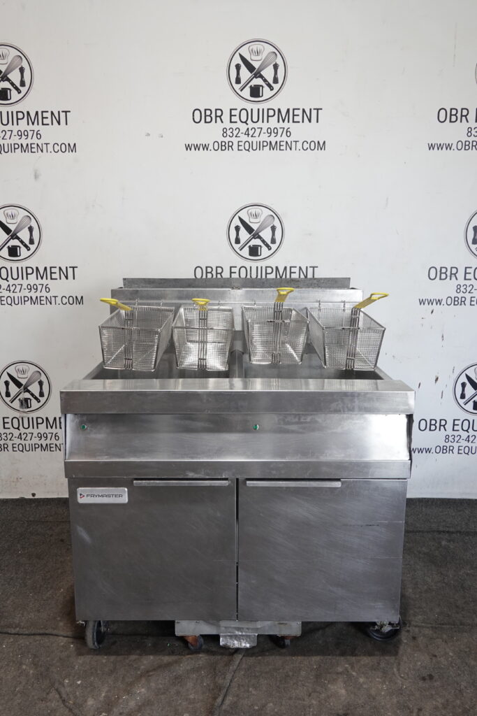 FRYMASTER 2021 TWO BAY GAS (75 LBS CAPACITY PER BAY) FRYER WITH FILTRATION SYSTEM MODEL SCFD260GNTS