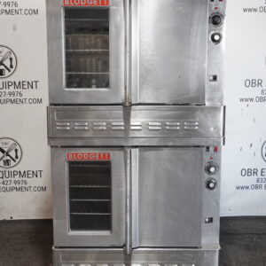 BLODGETT DOUBLE STACKED NATURAL GAS CONVECTION OVEN MODEL SHIG/AB