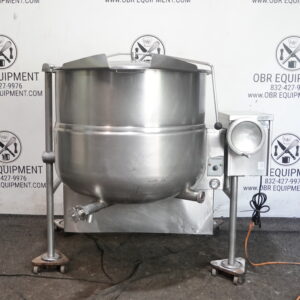 CLEVELAND 80 GALLON NATURAL GAS STEAM JACKETED KETTLE MODEL KGL-80-T