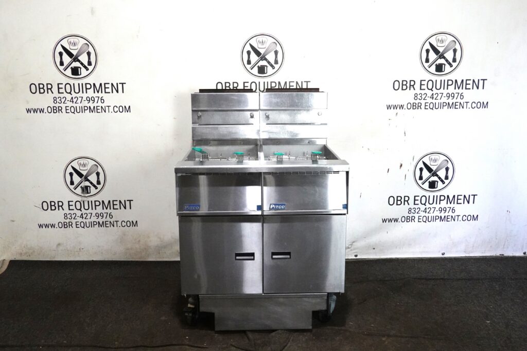 2023 PITCO TWO BAY NATURAL GAS (50 LBS CAPACITY PER BAY) FRYER WITH FILTRATION SYSTEM MODEL SG14R