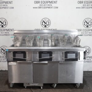 2021 FRYMASTER THREE BAY NATURAL GAS (60 LBS CAPACITY PER BAY) FRYER WITH FILTRATION SYSTEM MODEL 3FQG60- T0QTZNG