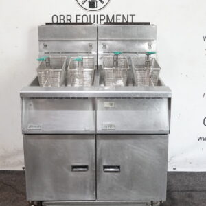 PITCO TWO BAY NATURAL GAS (40-50LBS CAPACITY PER BAY) FRYER WITH FILTRATION SYSTEM MODEL SGL14-S