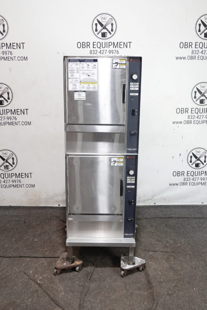 GROEN 10 PAN DOUBLE STACKED NATURAL GAS CONVECTION STEAMER MODEL SSB-5G
