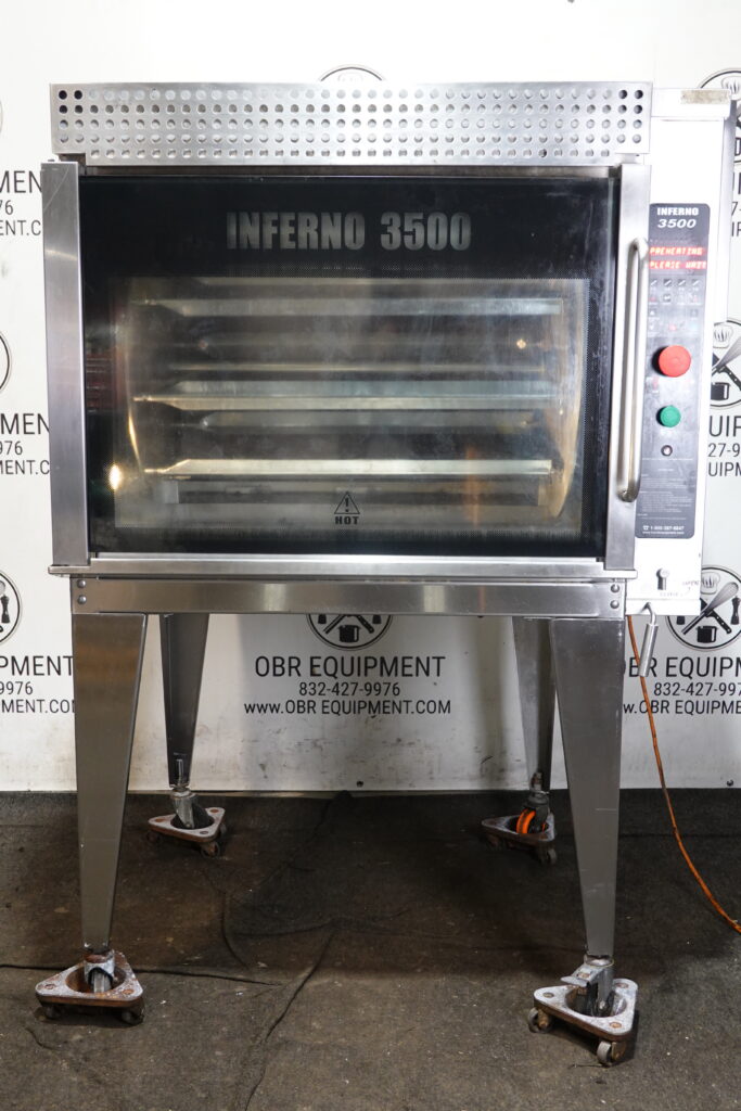 HARDT PROPANE GAS COMMERCIAL ROTISSERIE MODEL INFERNO 3500 (CAPACITY 40 CHICKENS)