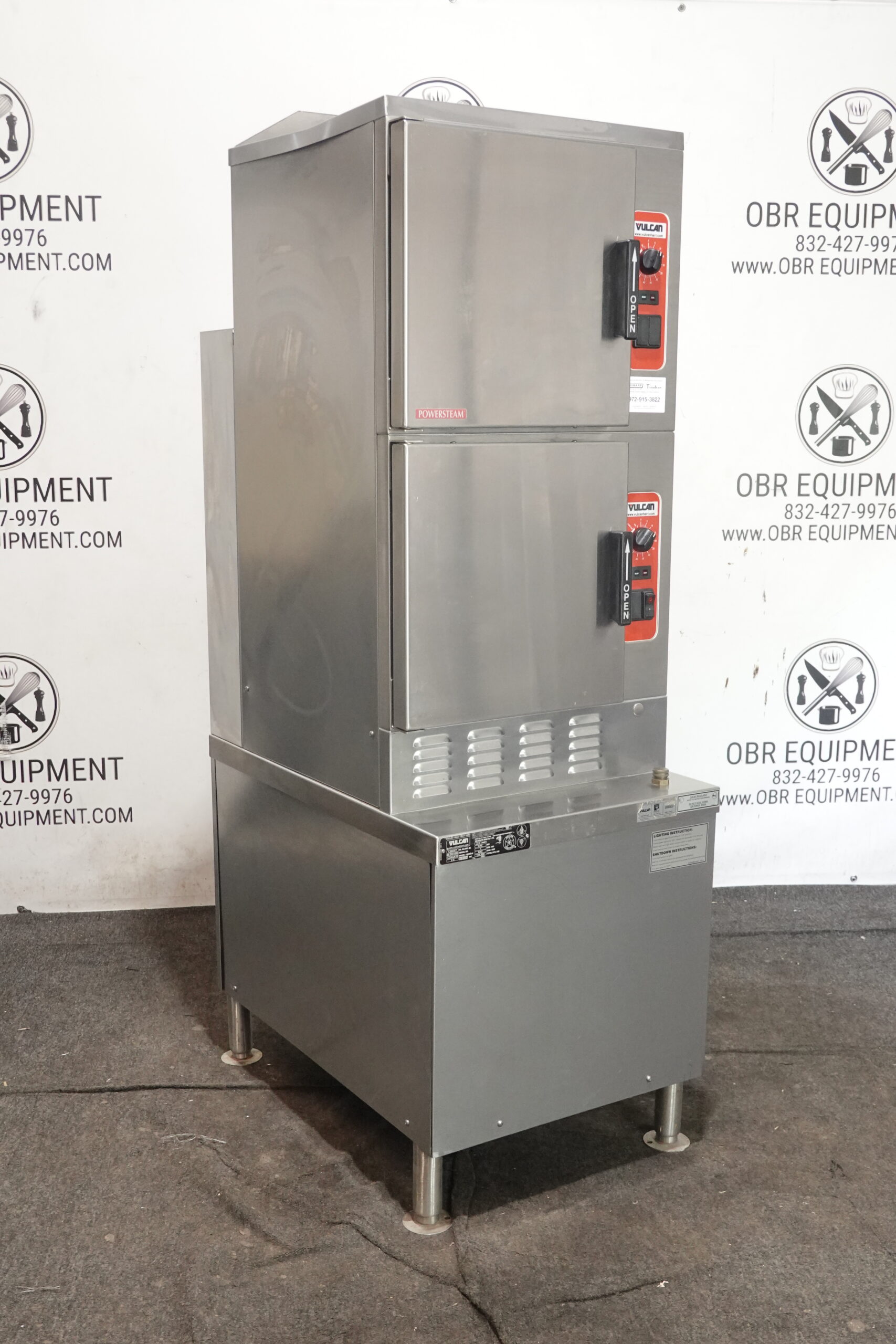 VULCAN 10 PAN DOUBLE STACKED NATURAL GAS CONVECTION STEAMER MODEL C24GA10 - Image 7