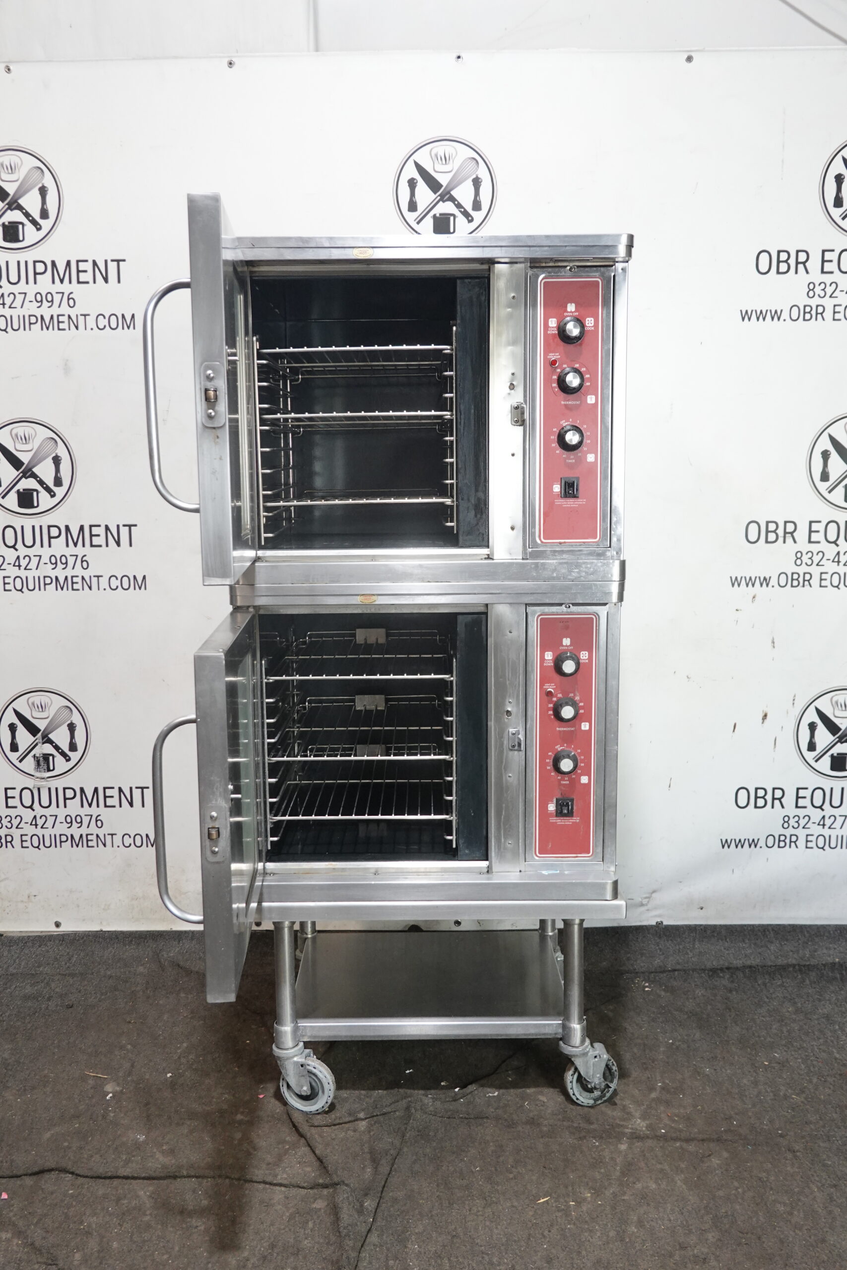 BLODGETT ELECTRIC DOUBLE STACKED HALF-SIZE CONVECTION OVEN MODEL CTB-1 - Image 8