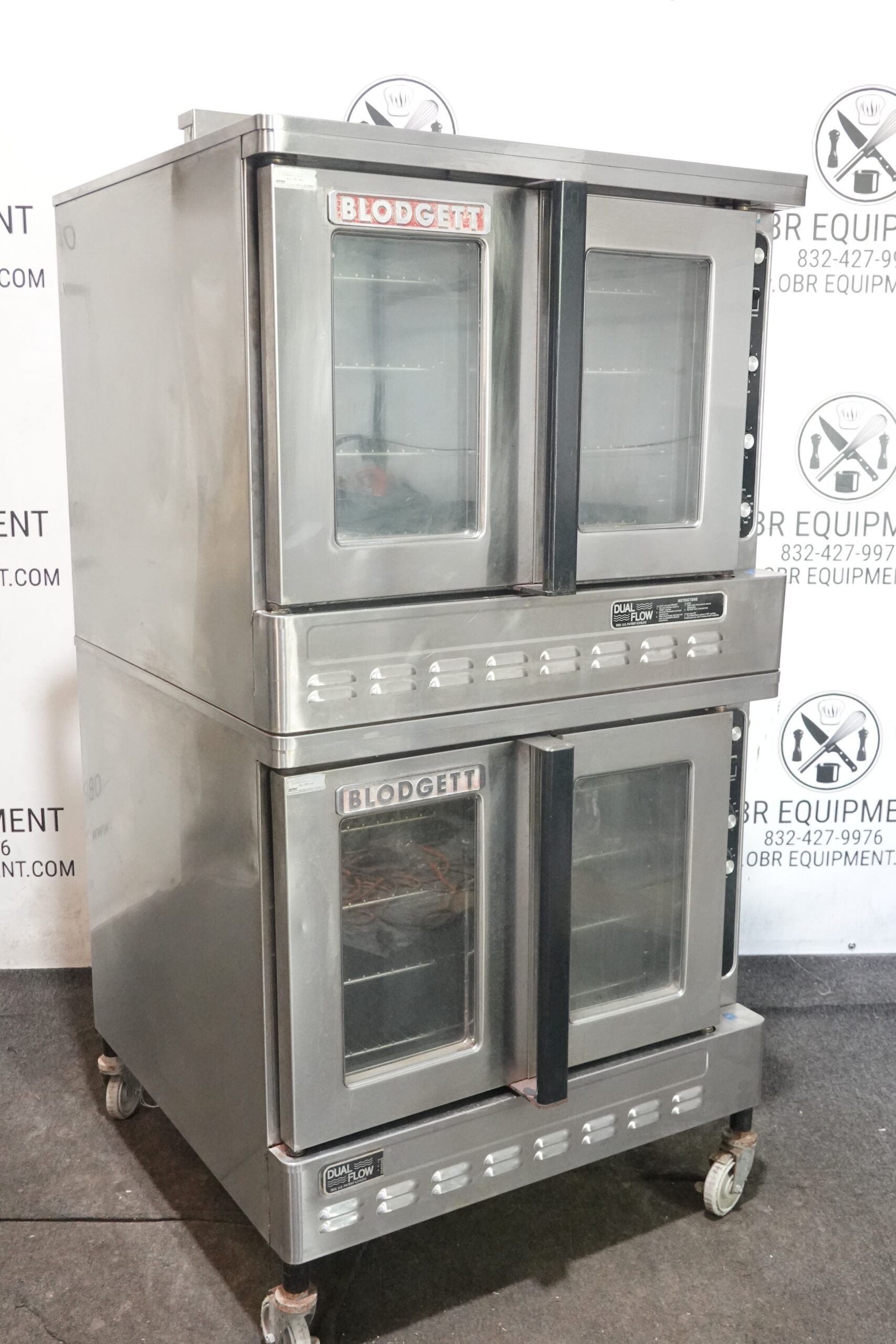 BLODGETT DOUBLE STACKED NATURAL GAS CONVECTION OVEN MODEL DFG-100-3- TOP OVEN W TIME FAN DELAY - Image 10