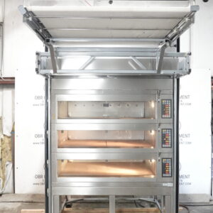MIWE 2013 ELECTRIC CONDO TRIPLE DECK OVEN STEAM INJECTED W/ OVEN LOADER AND DOUGH TECH BREAD MOULDER MODEL CO 3.1212 & MODEL AM315