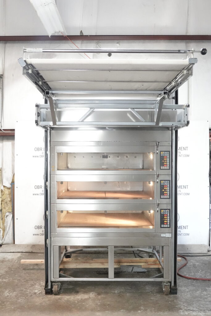 MIWE 2013 ELECTRIC CONDO TRIPLE DECK OVEN STEAM INJECTED W/ OVEN LOADER AND DOUGH TECH BREAD MOULDER MODEL CO 3.1212 & MODEL AM315